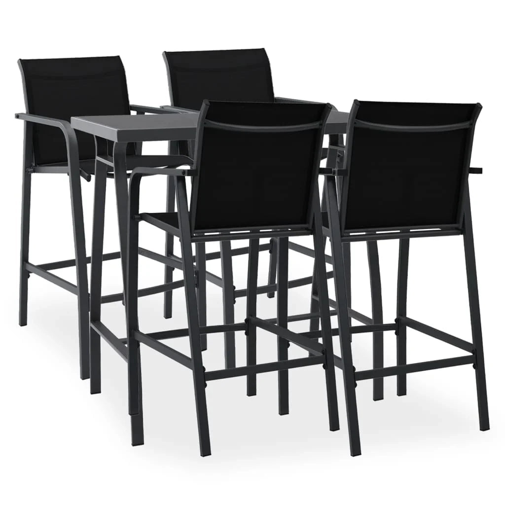 Set bar da giardino 5 pezzi nero 02_0013414