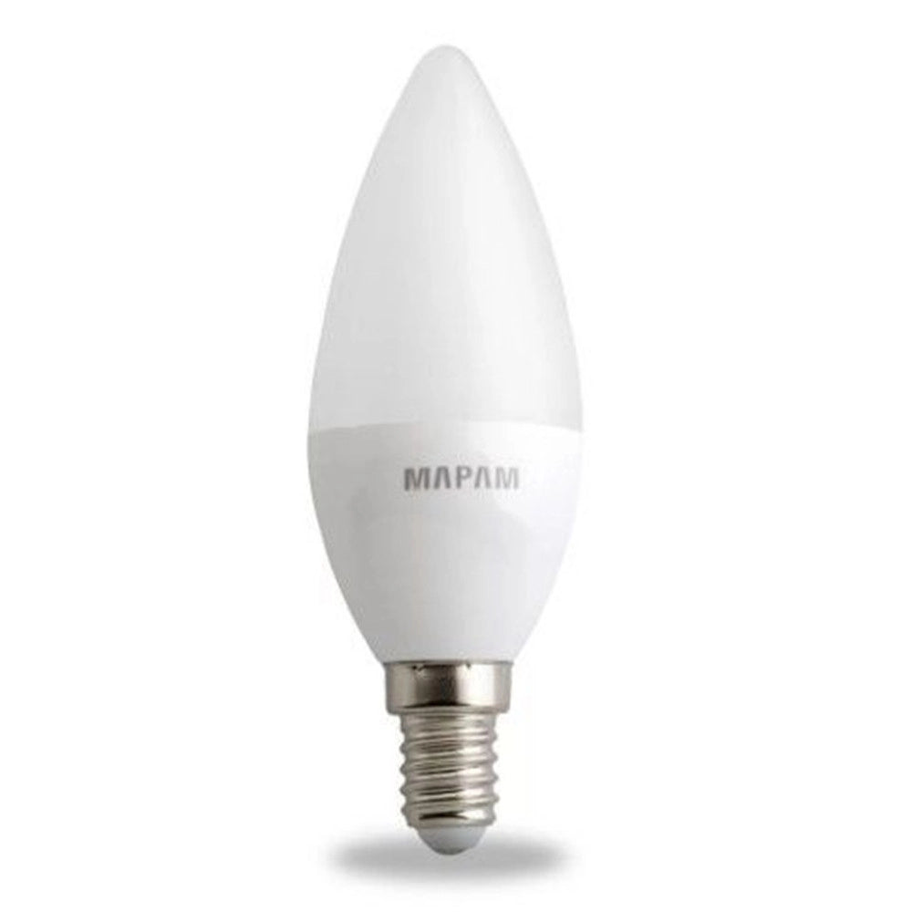 Trade Shop - Lampadina Led Oliva Opaco Attacco E14 3 Watt Luce Naturale 4500k Alta Qualità 00500 -