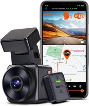 Cannoncino per auto - Mini cannoncino con WiFi / telecamera wireless con HDR notturno - registrazione continua - sensore G - 512GB