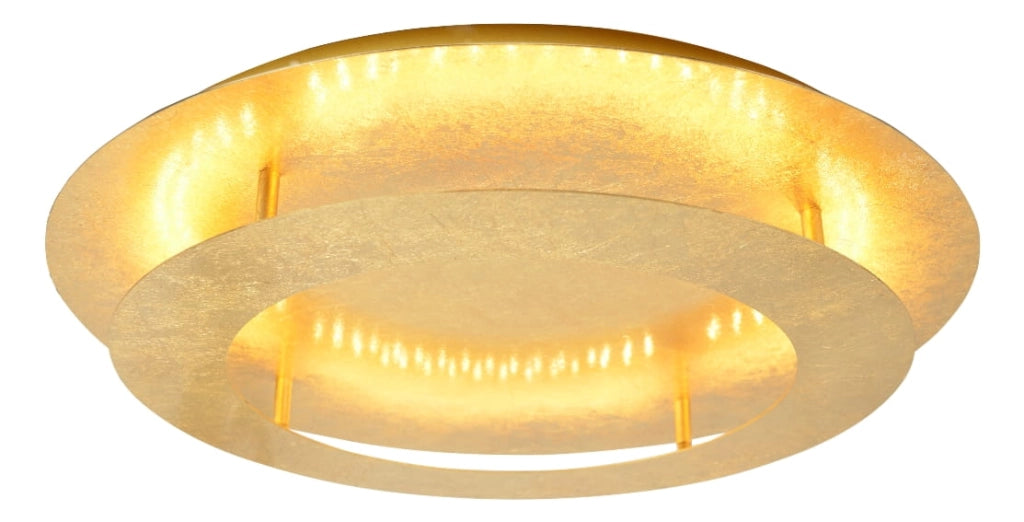 Plafoniera LED Candellux Merle tonda oro 40cm 18W 3000K