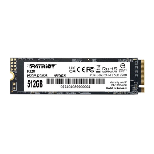 Patriot ssd p320 512gb m.2280 pci-e r/w 3000/2200mb/s - P320P512GM28
