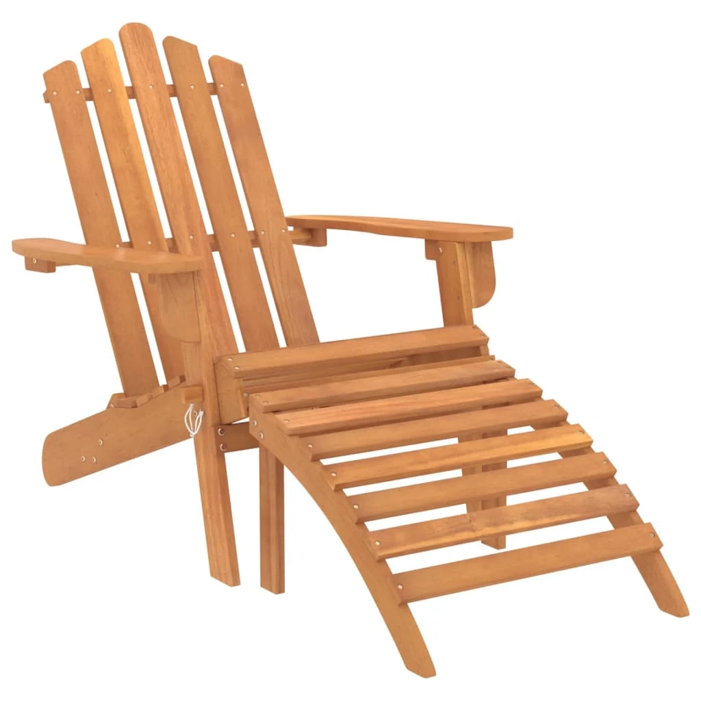 Set mobili da giardino mobili da esterno Set di mobili Adirondack in 3 pezzi in legno massello di acacia 02_0014213