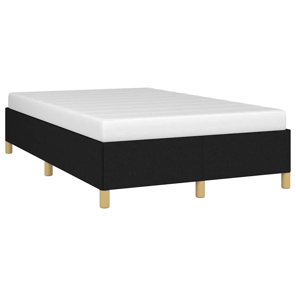 Letto matrimoniale | Letto per adulti | Giroletto senza Materasso Nero 120x200 cm Tessuto