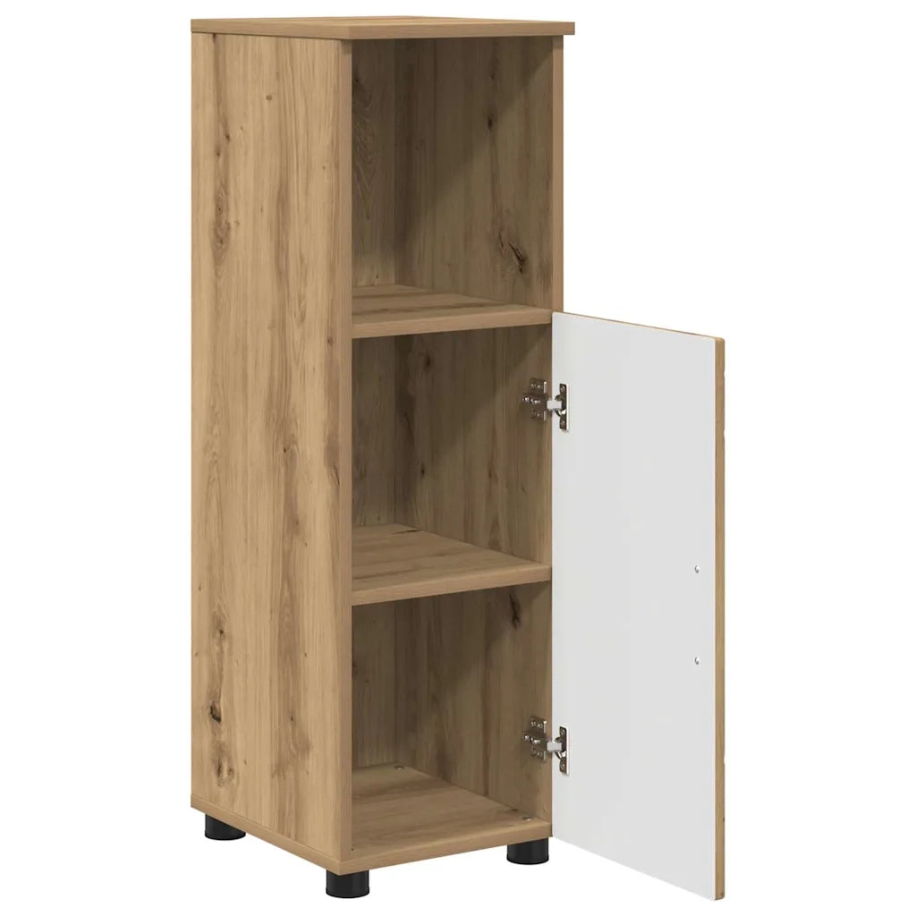 Mobile da Bagno con porta Rovere artigianale 30 x 35 x 95 cm