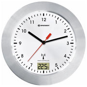 Bresser Optics MYTIME BATH RC Orologio al quarzo Cerchio Argento, Bianco