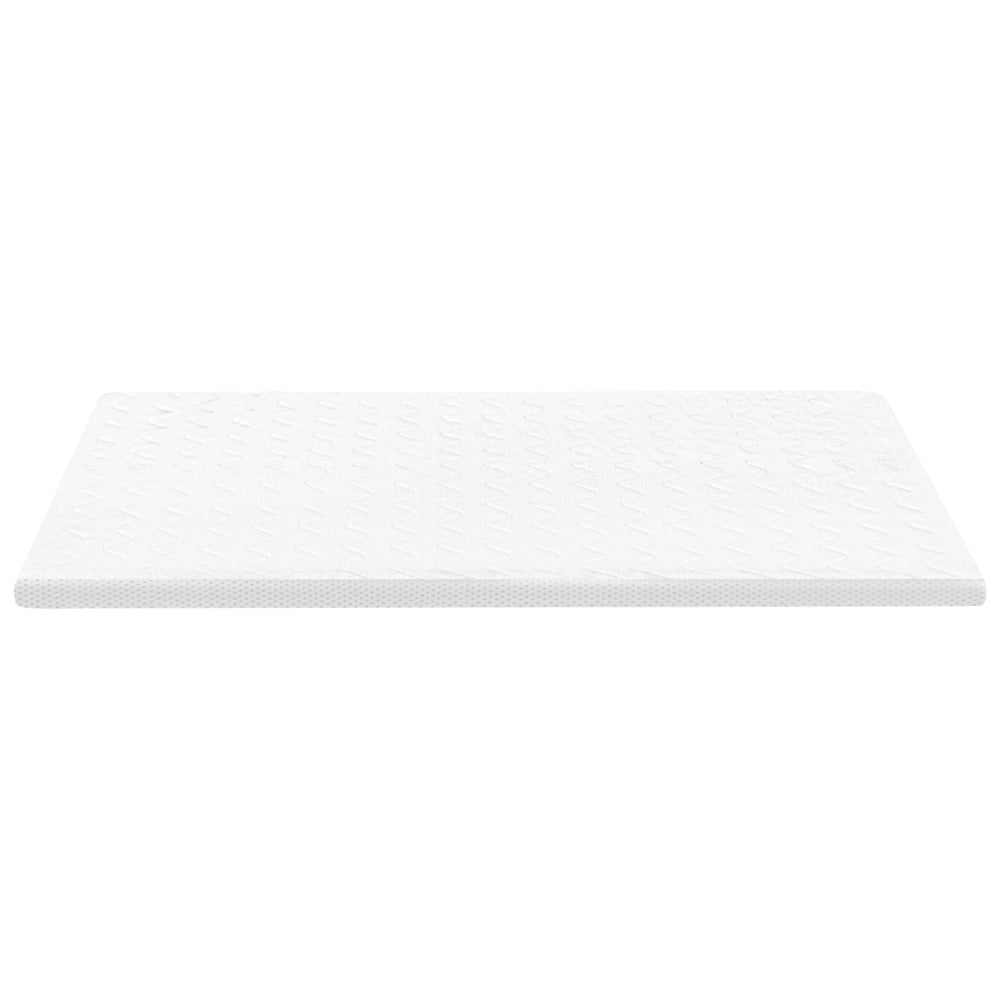 Coprimaterasso in schiuma bianca 160 x 200 cm comfort morbidezza