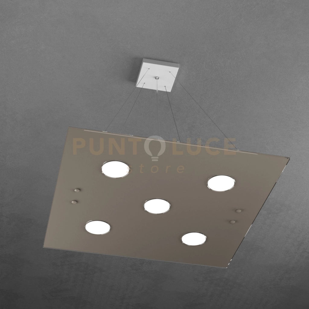 PATH SOSPENSIONE 5 LUCI TORTORA SCURO 1141-S5-TS
