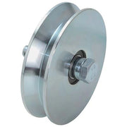 RUOTA CANCELLO A FISSARE GOLA V 407 COMBI  ZINCATA + DOPPIO CUSCINETTO MM 140