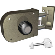 SERRATURA LEGNO APPLICARE 1650 CR  C.POMPA M2+SCR+POMOLO E.MM 60 DX