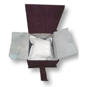 Trade Shop - Cofanetto Scatolo Confezione Astuccio Con Cuscino Per Orologio Velluto Rosso -