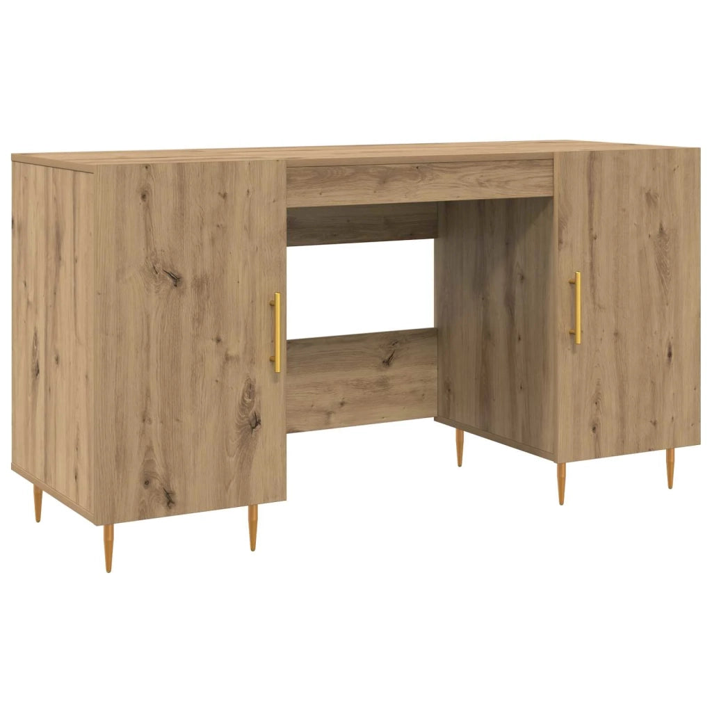 Scrivania rovere artigianale 140 x 50 x 75 cm Legno multistrato 879526