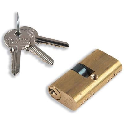 CILINDRO OVALE 09010 CORNI - OTTONE CHIAVI 3 MM 60 30+30- 2 pezzi