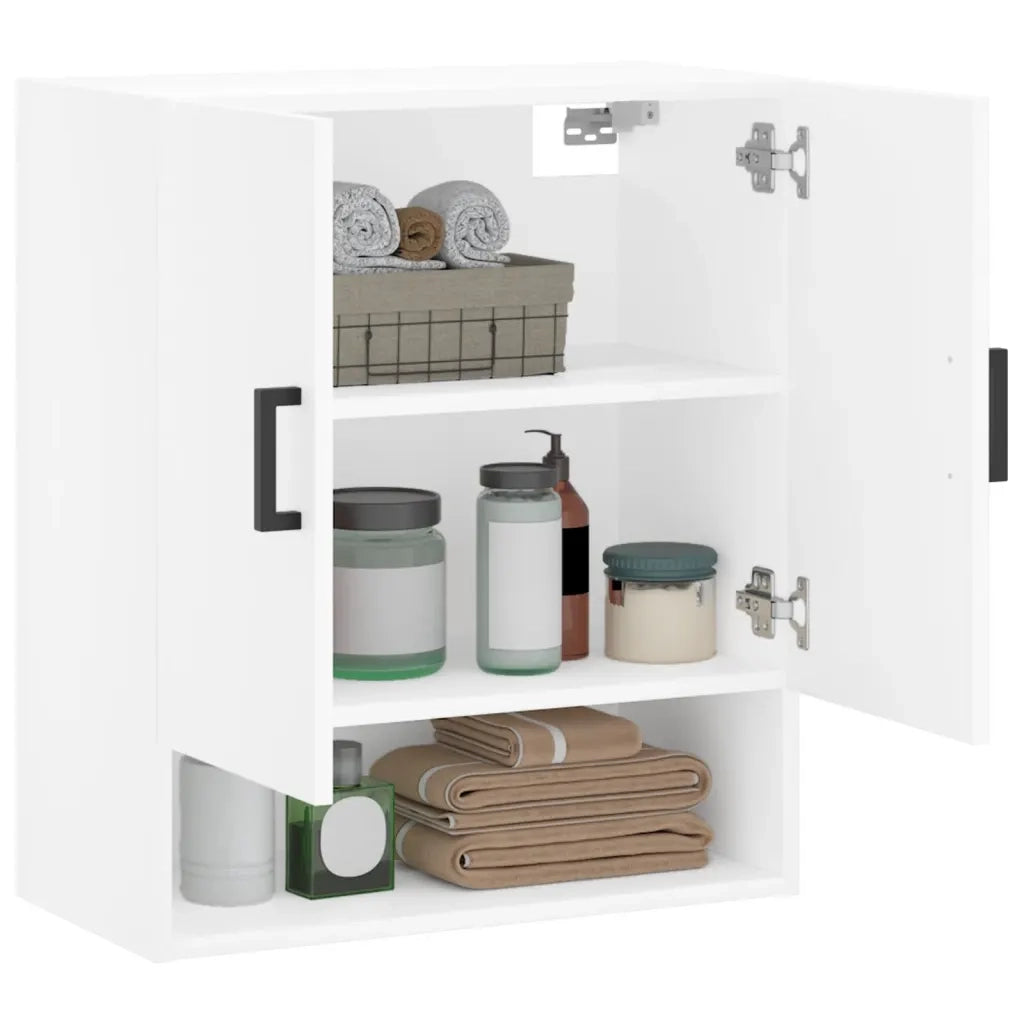 Armadietto a Muro Bianco 60x31x70 cm in Legno Multistrato 829908