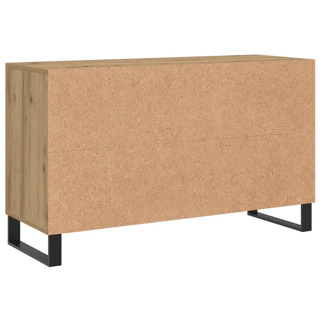 Credenza Rovere Artigianale 100x36x60 cm in Legno Multistrato 857325