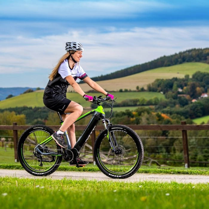 Mountain Bike Elettrica Mtf Hill Line 6.4 A 9 Velocità, Ruote 27.5 E Autonomia 160 Km - Telaio 20""