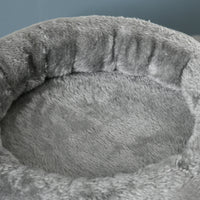 Albero Tiragraffi Ø60x136 cm con Lettino e Pallina Grigio