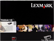 ORIGINAL Lexmark toner nero T650A11E T650 ~7000 Seiten unità di stampa, combinato tamburo/cartuccia, cassetta di ritorno