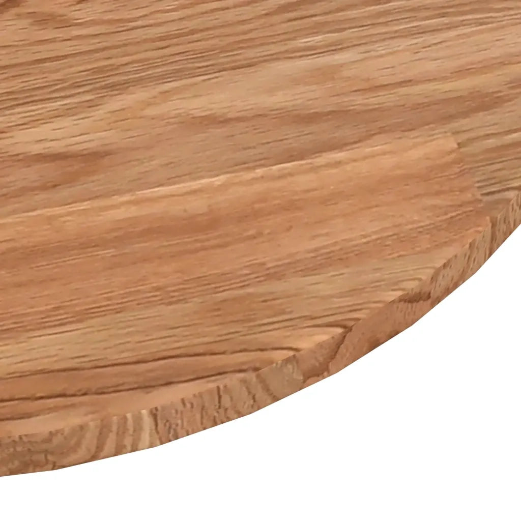 Piano Tavolo | Superficie Tavolo | Piano Scrivania Rotondo Marrone Chiaro ?80x1,5 cm Rovere Trattato