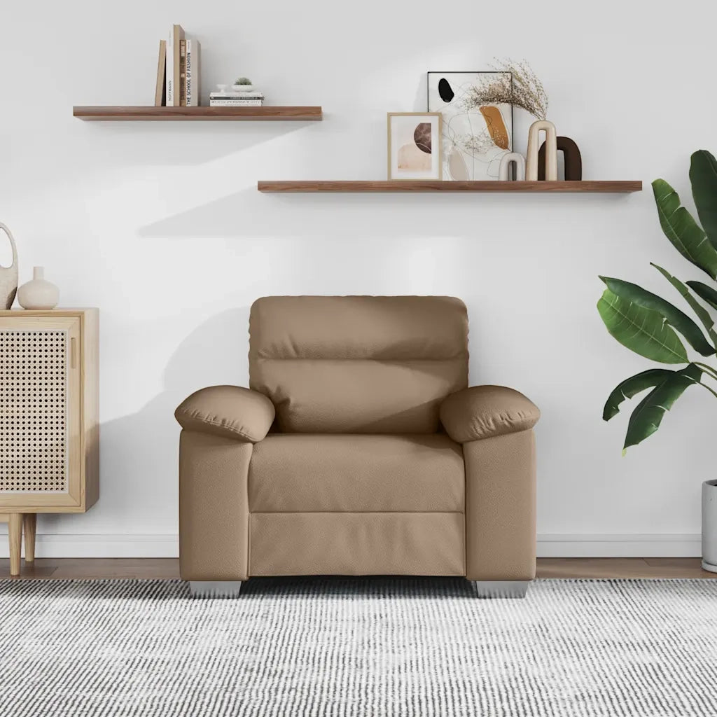 vidaXL Poltrona Cappuccino 60 cm in Similpelle