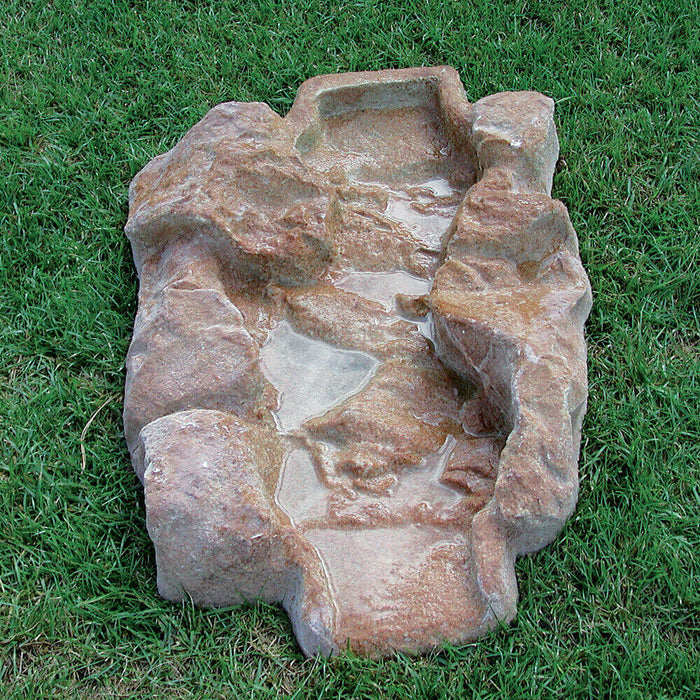 Mini Ruscello Dritto 65x55x12 cm per Cascata da Giardino in Vetroresina