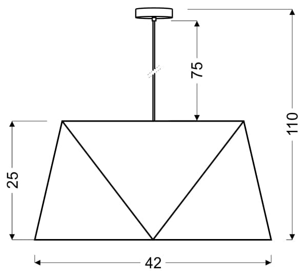 Lampada a sospensione Candellux Hexagen Ø42 turchese