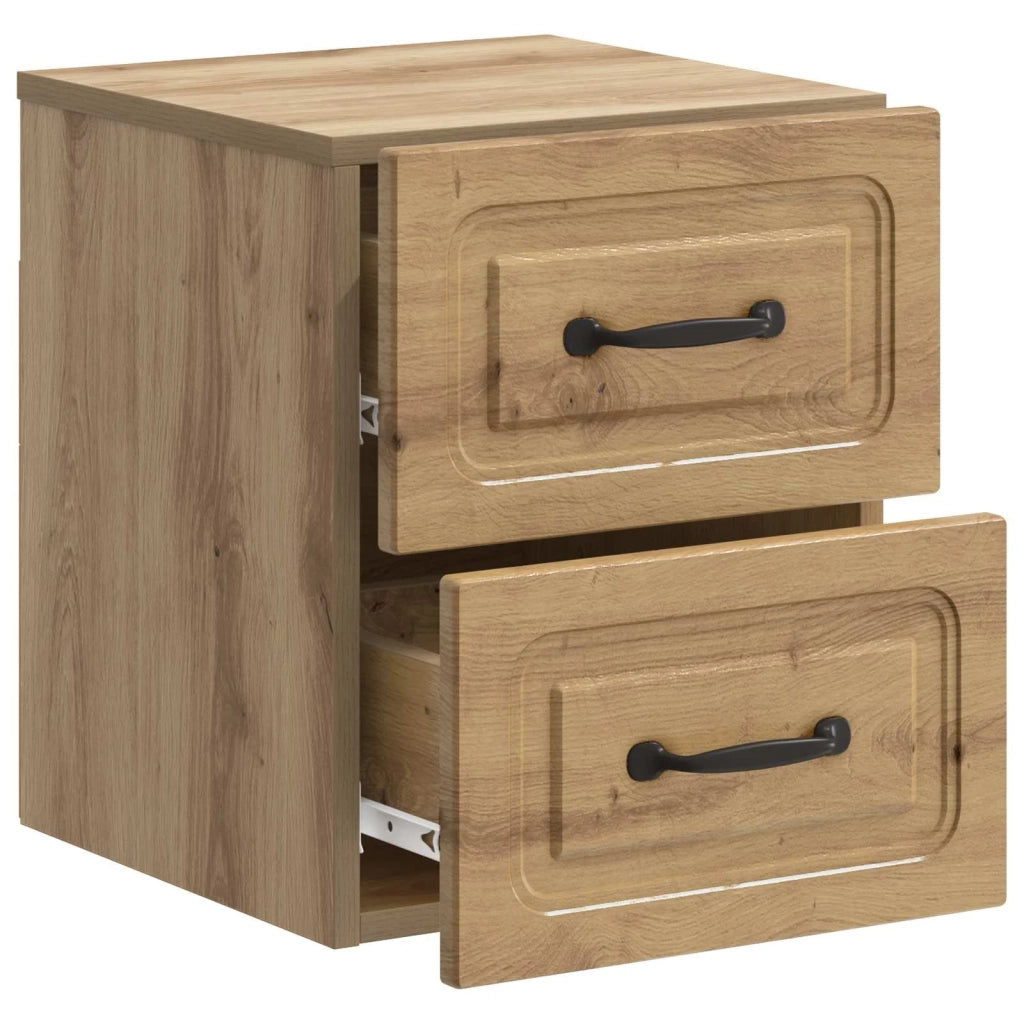 Mobiletto da notte a muro Rovere Artigianale 34,5 x 33 x 40 cm 899333