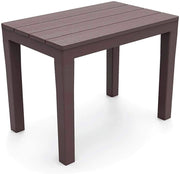 PANCHINA/TAVOLO DOPPIAFUNZIONE TIMOR IN POLIPROPILENE DA ESTERNO MOKA 60 X 38 X 45 CM