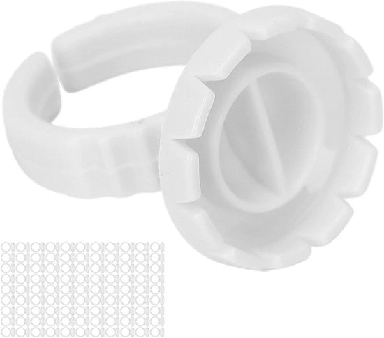 Accessori per Estensioni Ciglia - 100 pezzi - Bianco - Accessorio per Estensioni Ciglia - Ombrello per Adesivo