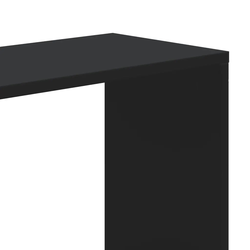 Libreria 5 Ripiani Nera 80,5x23,5x162,5cm in Legno Multistrato 852772