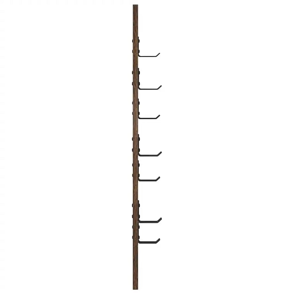 Appendiabiti a muro Rovere fumé 30 x 1,5 x 80 cm 874471