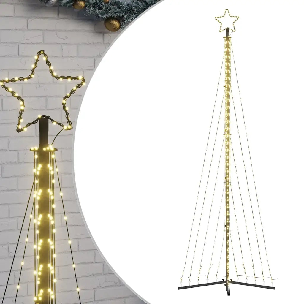 Albero di Natale | Decorazioni natalizie a LED 495 LED Bianco Caldo 300,5 cm