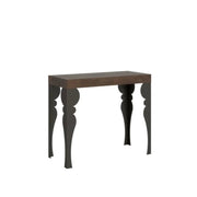 Consolle allungabile 90x40/196 cm Paxon Small noce gambe antracite