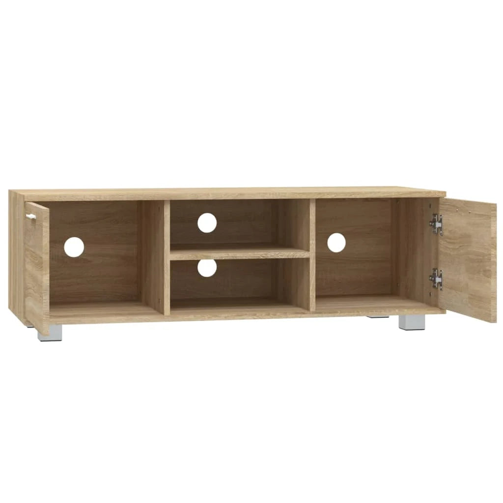 Mobile TV multimediale mensola TV credenza TV sala da pranzo soggiorno camera da letto rovere Sonoma 120 x 40,5 x 35 cm legno ingegnerizzato marrone 02_0027468