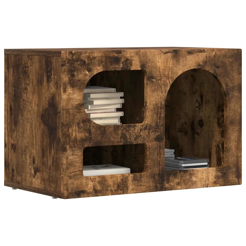 Mobile TV ELST 60 x 35 x 40 cm Rovere fumé Legno ingegnerizzato 891289