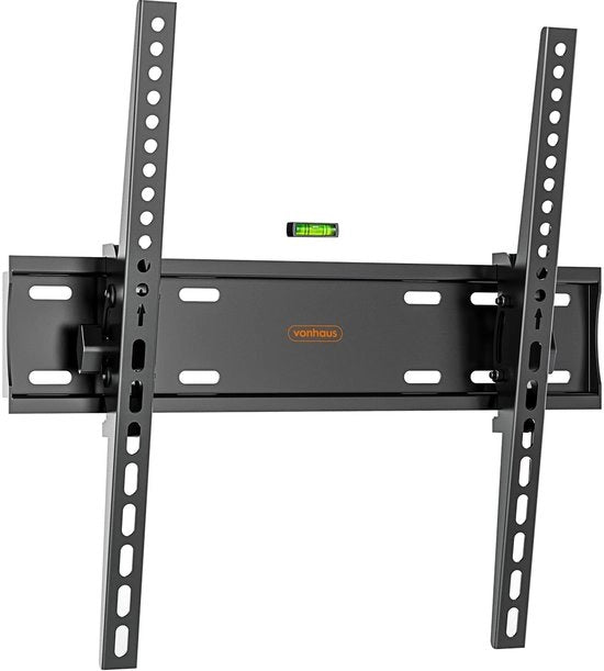 TV-muurbeugel per schermo da 26"-55", con livello, piano contro il muro, funzione di inclinazione, portata 45 kg, massimo VESA 400x400.