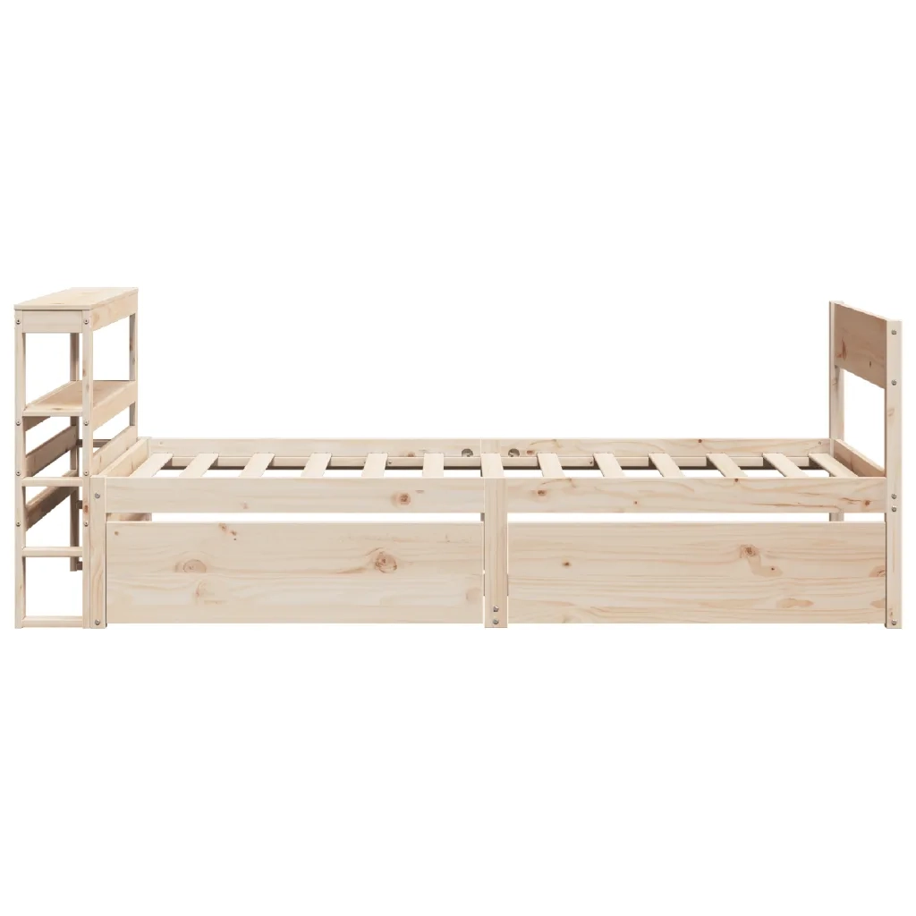 Letto senza Materasso 75x190 cm in Legno Massello Pino 3306405