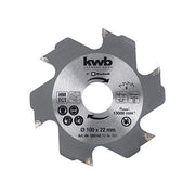 Kwb Fresa Di Ricambio D.22X100 Mm Spessore 3,8 Mm - 6 Denti