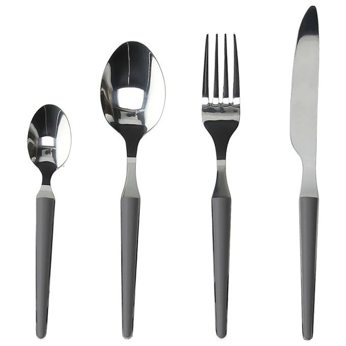 Tognana Porcellane Zen set di posate 24 pz Antracite, Stainless steel
