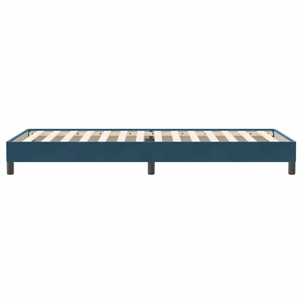 vidaXL Letto a Molle senza Materasso Blu Scuro 80x220 cm Velluto