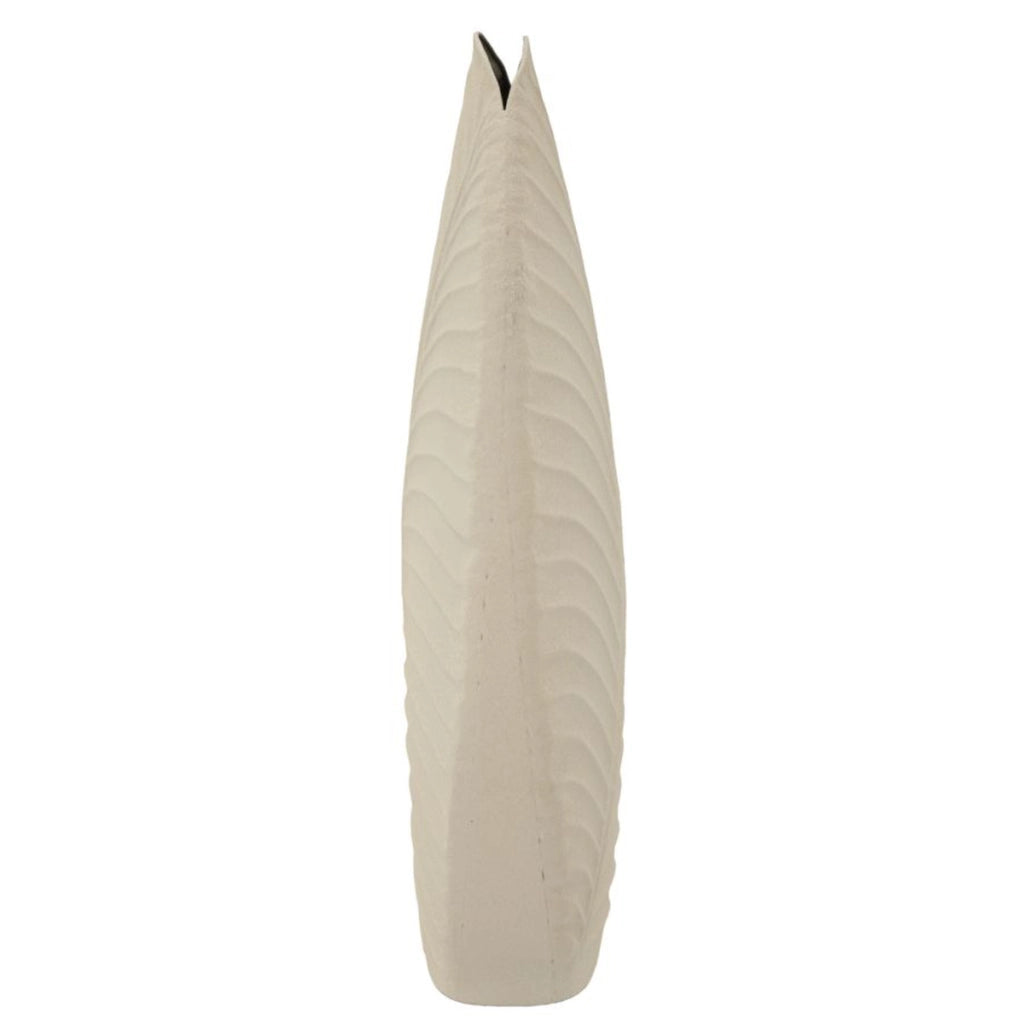 Vaso Decorativo VKH830, Beige, Metallo, 31x13x53,5 cm