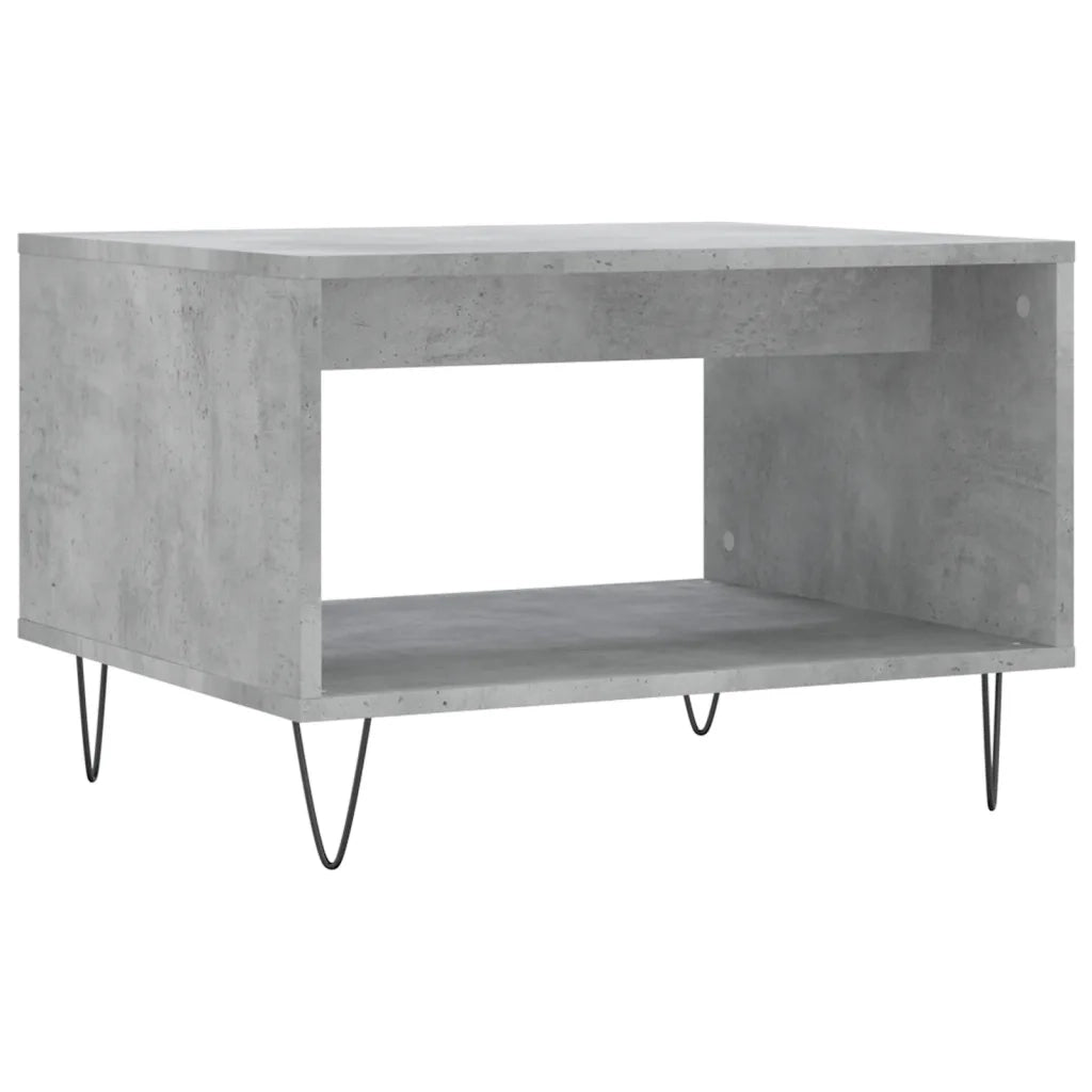Tavolino da salotto | Tavolino da caff¨¨ | Tavolino da Soggiorno Grigio Cemento 60x50x40cm Legno Multistrato