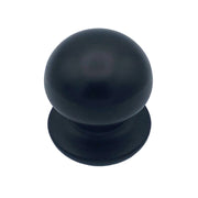 Pomolo fisso per porta SAGUATTI 169/70ZB in alluminio nero opaco