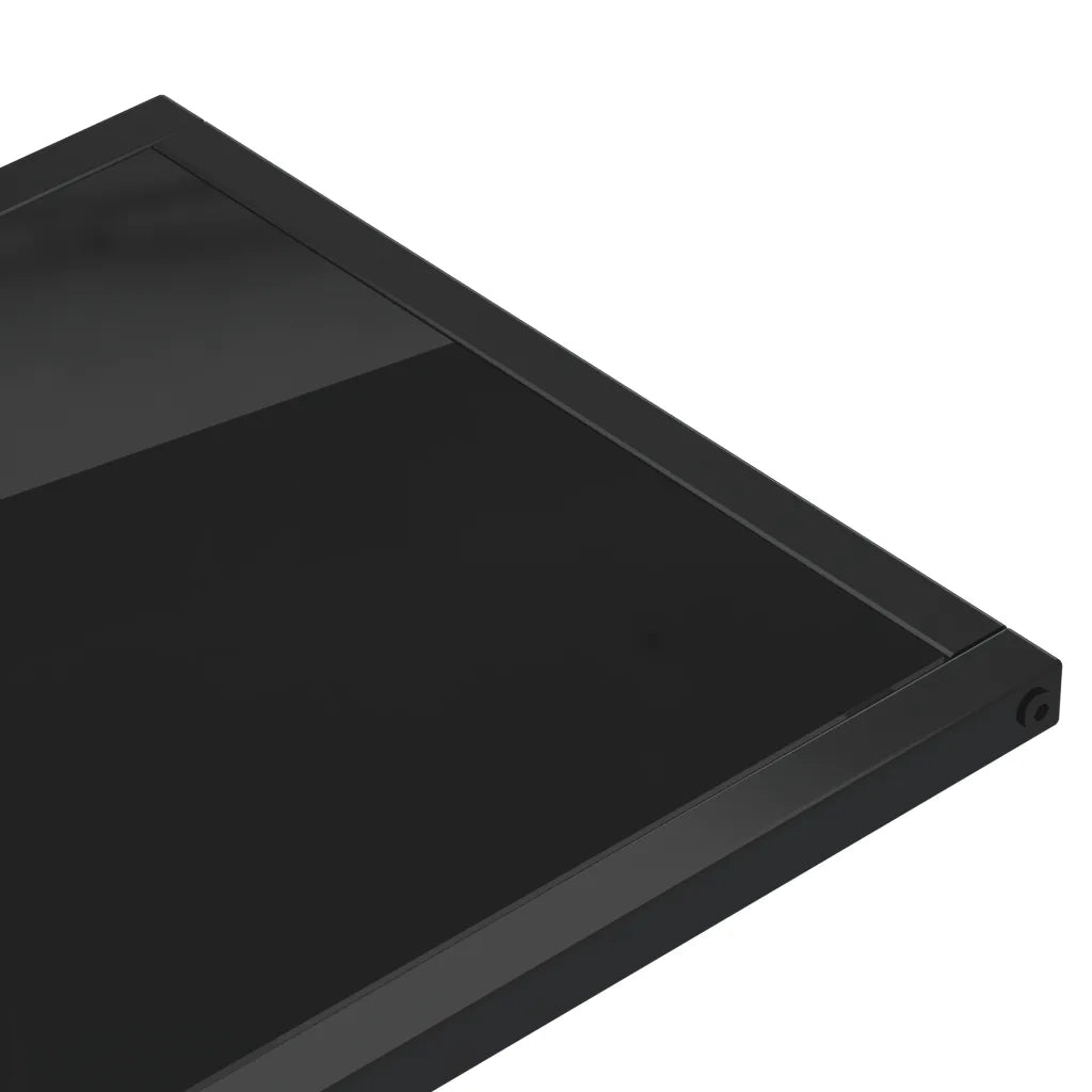 Tavolino per Computer Nero 50x35x65 cm in Vetro Temperato cod mxl 13175