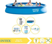 Piscina da giardino Easy Set - Piscina gonfiabile - 457x84 cm - Incluso coperchio, kit di manutenzione, filtro e set di manutenzione