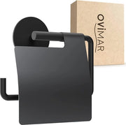 Supporto per il rotolo di carta igienica con coperchio e meccanismo Softclose - Supporto per il rotolo di carta igienica autoadesivo in materiale mattonato