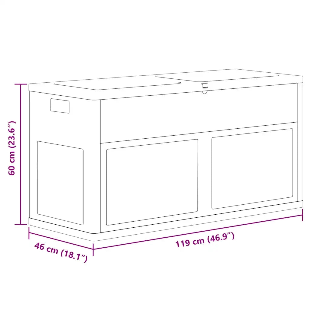 Baule da Giardino 320 L Nero CFW8912953