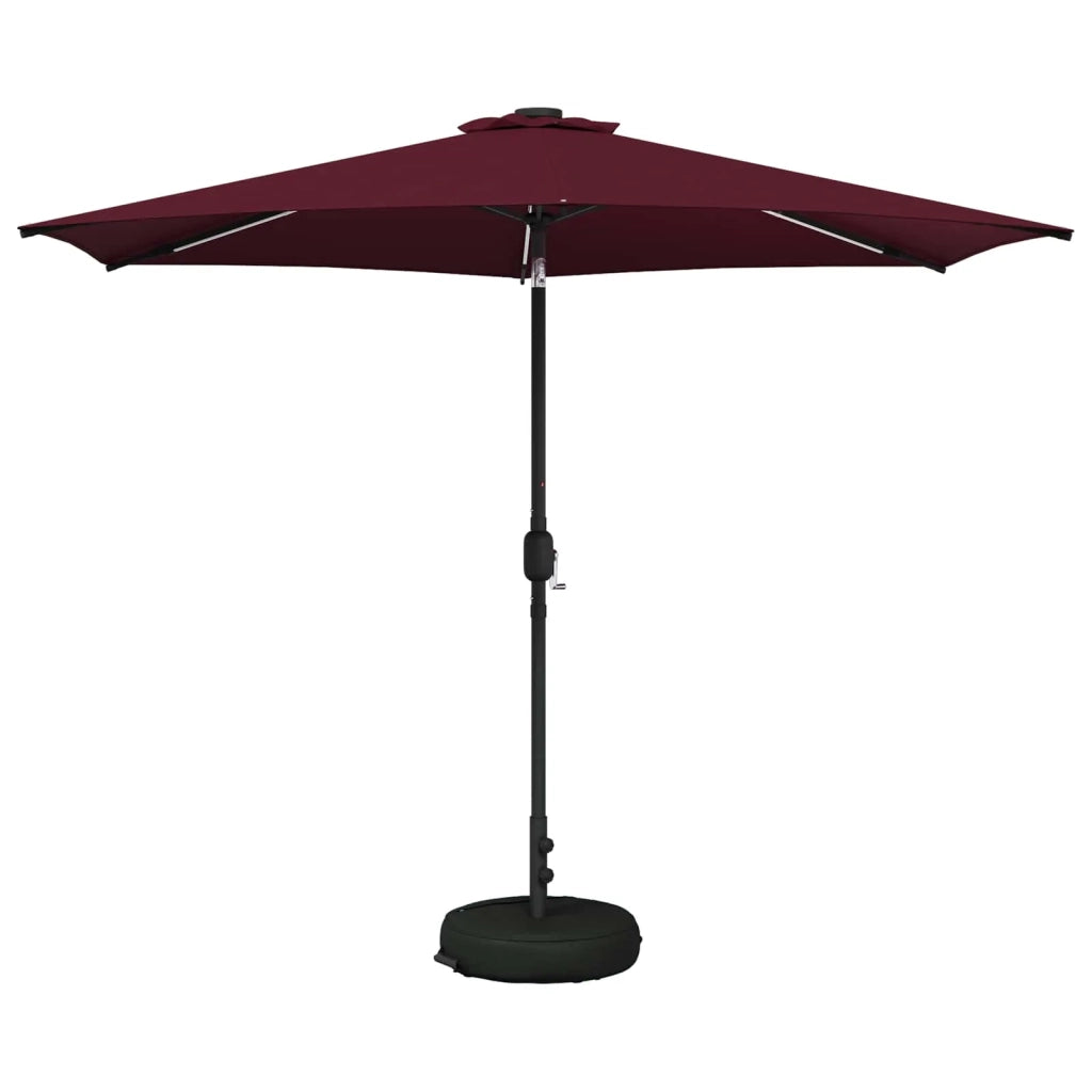 Parasol da Giardino con Luci LED 300 x 300 cm Poliestere 42036271