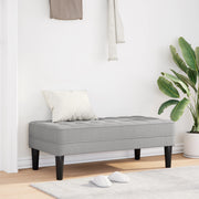 Panca  Grigio Nuvola 113x57x39 cm Tessuto