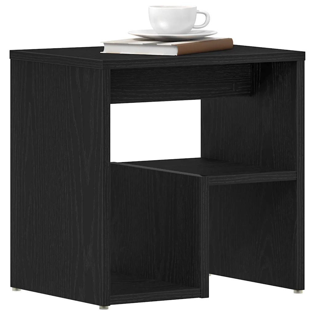 Armadio da Notte Rovere Nero 40 x 30 x 40 cm 862615