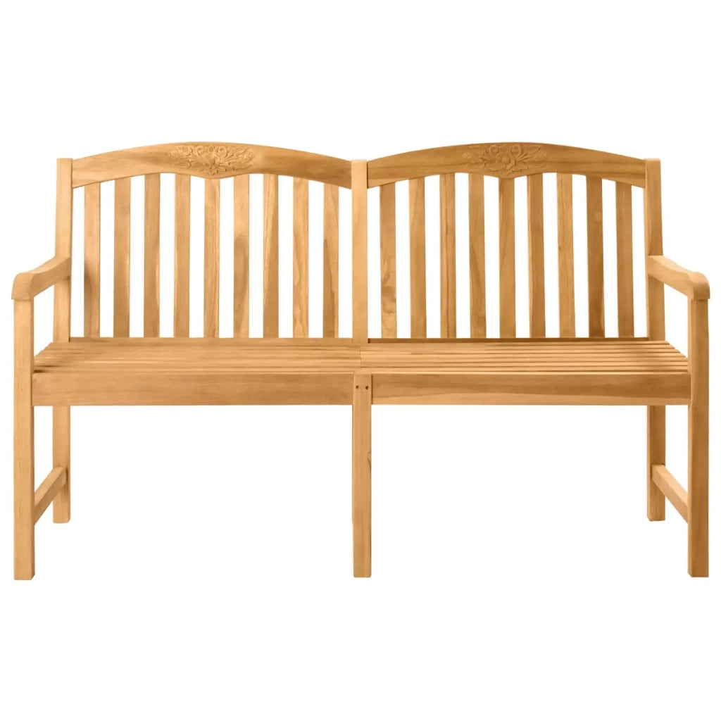 Panchina in legno intagliata a mano Naturale 179,5 x 61 x 90 cm 42030015